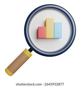 Search Find Magnifier 3D Rendering Icon Illustration
