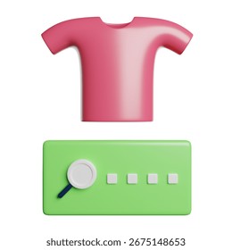 Search Find Magnifier 3D Rendering Icon Illustration