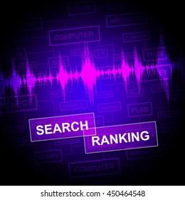 Search Ranking Search Engine Optimization Showing Digital Marketing Website Development And Research For Online Site Traffic