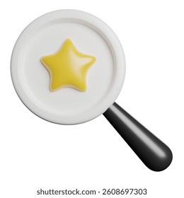 Searching Magnifier Find 3D Rendering Icon Illustration