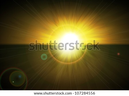 Similar – Nebulised Sun Sunset Fog