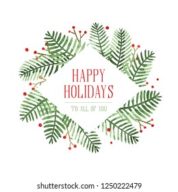 Decorative Floral Christmas Dividers Borders Mistletoe Stock Vector ...