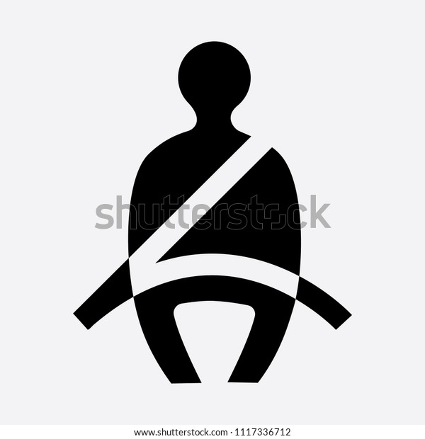Seat belt warning\
icon