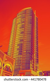 SEATTLE - JUN 3, 2016 - High rise building in downtown Seattle