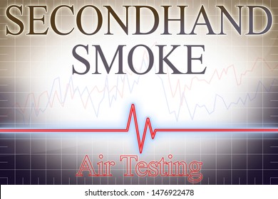 Secondhand Smoke Pollutant - Air Testing With Graph - Concept Image.