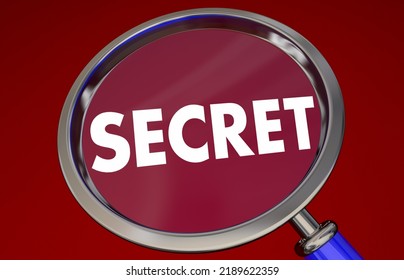 Secret Magnifying Glass Find Search For Clues Solve Mystery 3d Illustration