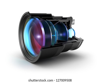 Sectional camera lens - Powered by Shutterstock