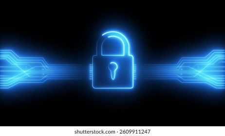 Secure Lock and Data Transfer Ensuring Encryption, Privacy Protection, and Cybersecurity for Safe Data Exchange, Cloud Protection, File Sharing, Digital Safety, Network Security,