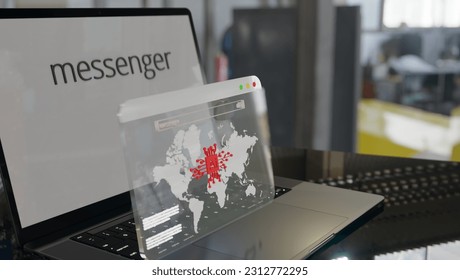 Securing the Digital Realm: Artificial Intelligence Combating Hacking in Internet Communication. Cutting-Edge Interface for Typing in a Secured Environment with Anti-Virus Protection. Fortifying Datab