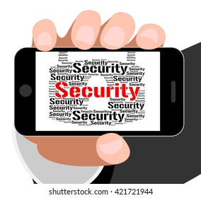 Security Lock Indicating Private Password And Unauthorized