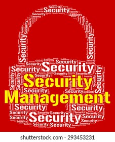 Security Management Representing Wordcloud Privacy And Managing