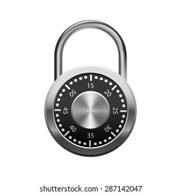 Security padlock isolated - Shutterstock ID 287142047