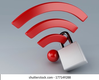 Security Wifi. Internet Concept