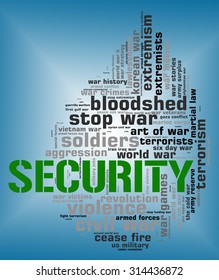 Security Word Indicating Protected Words And Wordclouds