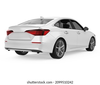 Sedan Car Isolated. 3D rendering - Shutterstock ID 2099510242