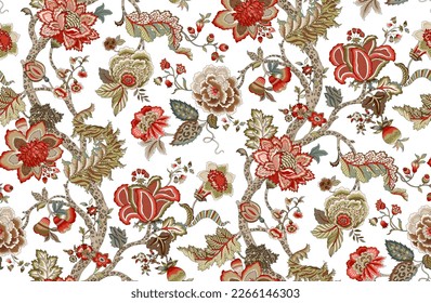 seem leas floral pattern  design allover 
   