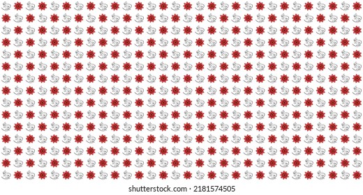 Seemless Pattern Flowers Background For Textile