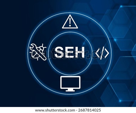 SEH acronym. Structured Exception Handling is a programming method for managing errors in software.
