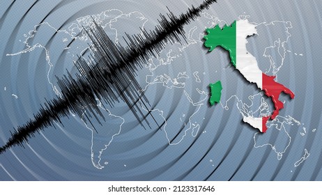 Seismic Activity Earthquake Italy Map Richter Scale