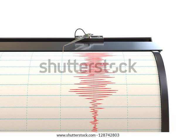 Seismograph Instrument Recording Ground Motion During Stock ...