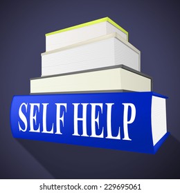 Self Help Book Showing Helps Answers And I