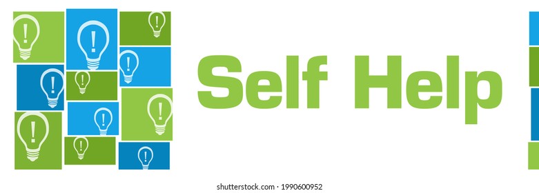 Self Help Concept Image With Text And Related Symbols.