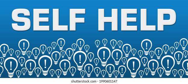 Self Help Concept Image With Text And Related Symbols.