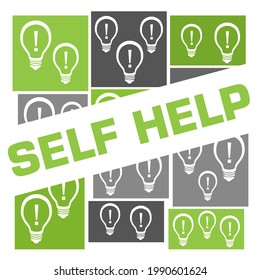 Self Help Concept Image With Text And Related Symbols.