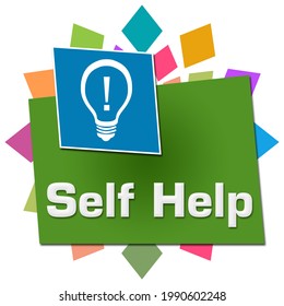 Self Help Concept Image With Text And Related Symbols.