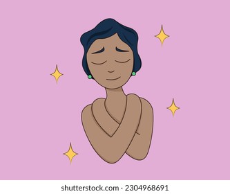 Self love self care vector illustration - Powered by Shutterstock