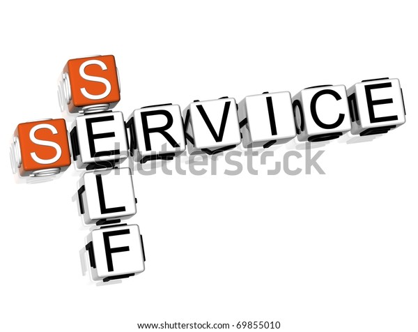 Self Service Crossword Stock Illustration 69855010