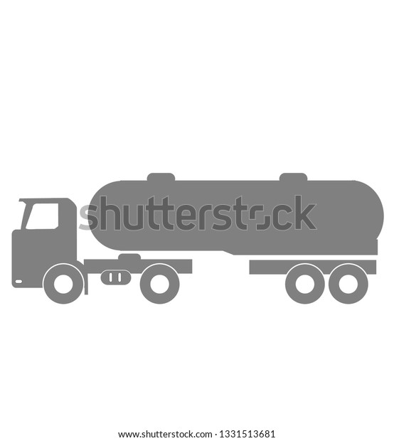 Semi Truck With\
Fuel Tank Trailer Single\
icon