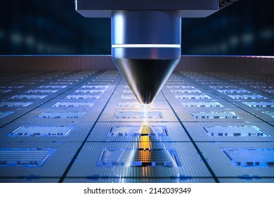 Semiconductor manufacturing with 3d rendering robotic arms with silicon wafers