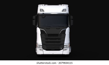 Semi-trailer truck  Isolated 3d rendering
