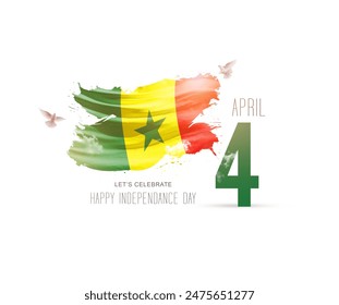 Senegal Independence day creative art - Powered by Shutterstock