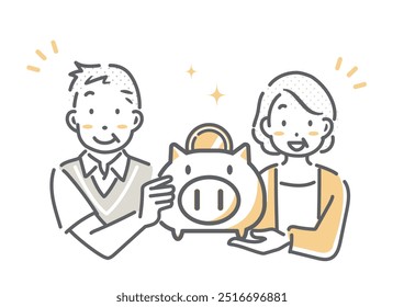 senior couple thinking about savings - Powered by Shutterstock