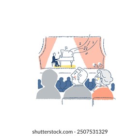 Senior couple watching a piano recital - Powered by Shutterstock