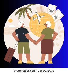 Senior travel. senior couple travelling. senior exploring world. - Powered by Shutterstock