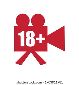 Sensitive Explicit Video Content Inappropriate Content Stock Vector