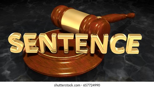 Sentence Law Concept 3D Illustration
