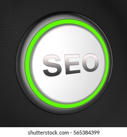 Seo Button Meaning Search Engine Optimization 3d Illustration