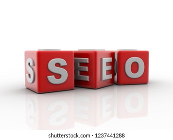 seo concept 3d illustration