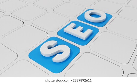 SEO Search Engine Optimization 3d render.
