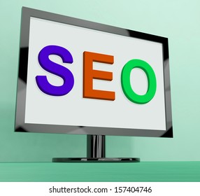 Seo Search Engine Optimization Development Strategy Shows Digital Ranking Traffic Process For Website Or Blog Promotion Like Backlinks And Keywords