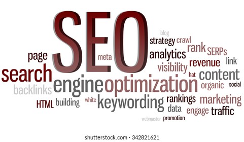 SEO - Search Engine Optimization Word Cloud