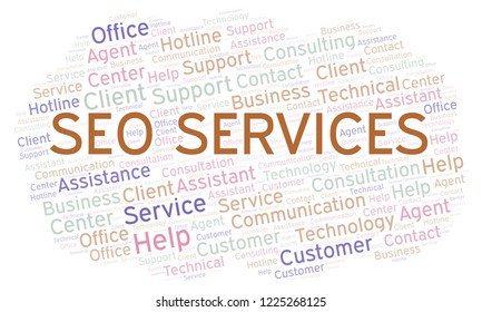 Seo Services word cloud.
