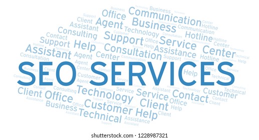 Seo Services word cloud.