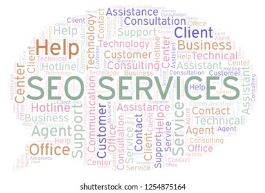 Seo Services word cloud.