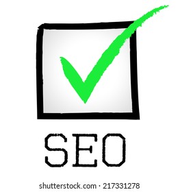 Seo Tick Search Engine Optimization Showing Digital Marketing Website Development And Research For Online Site Traffic