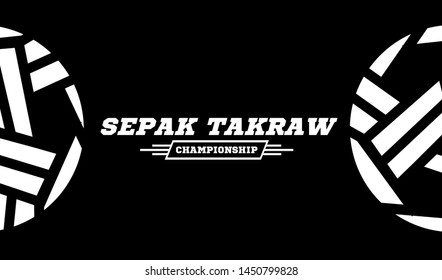 Sepak Takraw Games Sport Ball Logo Stock Illustration 1450799828